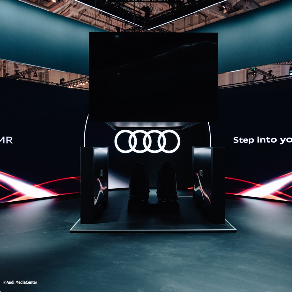 Schiffini Sonderkonstruktionen für Audi auf der OMR 2023 in Hamburg.